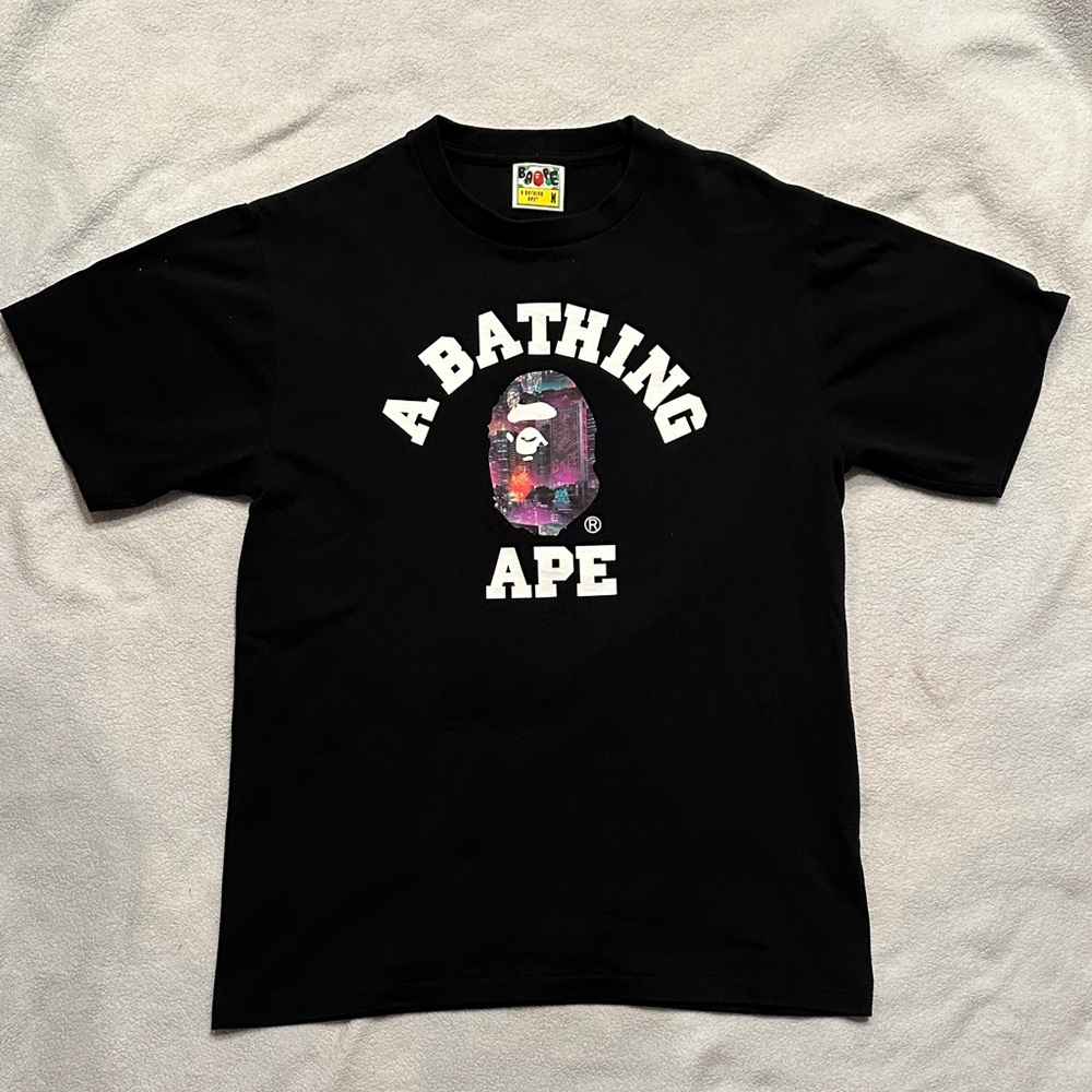 A Bathing Ape Black Graphic T-Shirt
